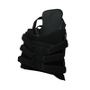 Black TLSO brace with multiple adjustable straps and rigid support panels, designed for strong torso stabilization,.