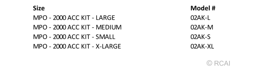 MPO 2000 Active Accessory Kit with adjustable straps and padded support panels, made in the USA, designed for best.