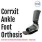 Corrxit black and gray ankle foot orthosis with ambulatory attachment, made in the USA, sleek clinical design, best.