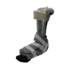 RCAI Multi Podus orthosis in gray with white adjustable straps and beige plastic ankle support, made in the USA, best.