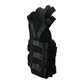 Black Short Front TLSO brace with adjustable straps and rigid support panels, made in the USA, RCAI, best orthopedic braces.