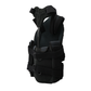 Black Short Front TLSO spinal brace with adjustable straps and padded support, designed for secure fit, made in the USA, top .