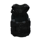 Black Short Front TLSO back brace with adjustable straps and buckles, made in the USA, best orthopedic braces for b2b.
