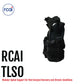 Black short front TLSO brace with adjustable straps and rigid support panels, made in the USA, RCAI, best orthopedic braces.