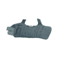 Gray plush fabric Phase II Multi Podus accessory pad with adjustable straps and contoured shape for limb support.