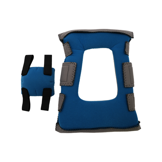 Blue and gray Premier Elbow Orthosis accessory kit in small size, made in the USA, featuring adjustable straps, part of best .