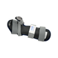 Resting hand orthosis in black with gray adjustable straps, made in the USA by RCAI, best orthopedic brace for B2B.