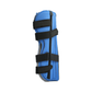 Pediatric knee immobilizer in blue with black adjustable straps, made in the USA, RCAI, best orthotic braces for B2B.