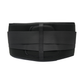 Black RCAI Basic Lumbar Sacral Orthosis with adjustable elastic straps, made in the USA, best orthopedic braces for B2B.