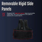 Black thoracic lumbar support brace with removable rigid side panels and adjustable straps, made in the USA, best orthopedic .