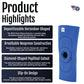 RCAI knee sleeve features breathable black neoprene with horseshoe-shaped repositionable pad, diamond-shaped popliteal.
