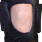 Black active knee brace with open patella design, adjustable straps, made in the USA, best orthopedic braces, B2B.