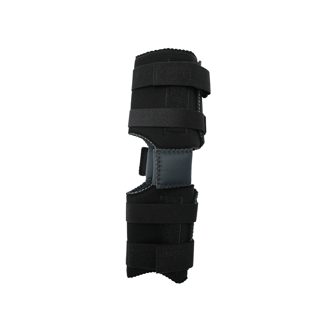 Black Flex POP Knee Accessory Kit with multiple adjustable straps and blue padded support, made in the USA, designed for.