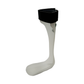 White rigid RCAI ankle foot orthosis brace with black adjustable strap, made in the USA, best orthopedic brace for.