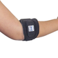 Black RCAI tennis elbow brace with adjustable Velcro strap, worn on arm, made in the USA, best orthopedic braces from B2B.
