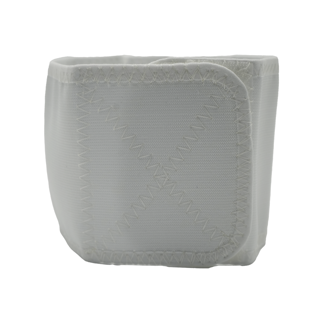 White padded infant shoulder immobilizer with zigzag stitching, made in the USA, best orthopedic braces by RCAI, ideal for.