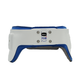 White and blue hip abduction orthosis girdle with adjustable straps, size small, made in the USA by RCAI, top choice in B2B.