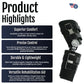Black Post Operative Pin® knee brace with adjustable straps and hinges, made in the USA, best orthopedic braces, RCAI B2B.